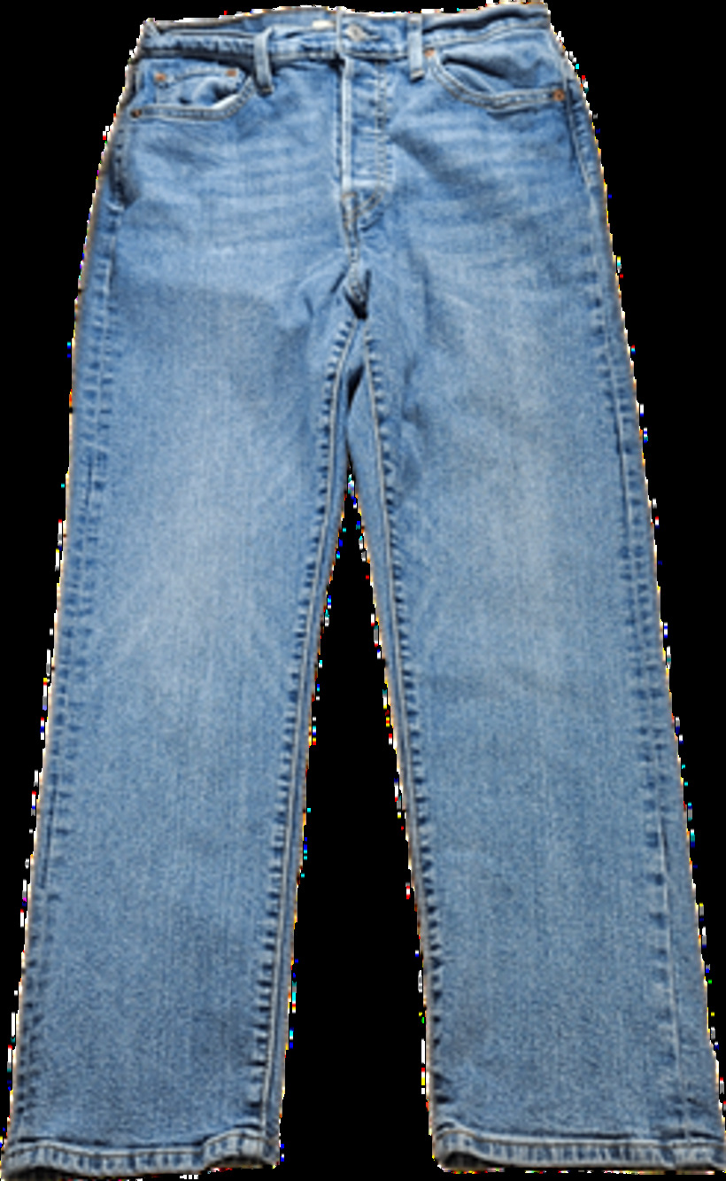 Levi's Wedgie Straight Women's Blue Denim Jeans W30 L28 High Rise Stretch